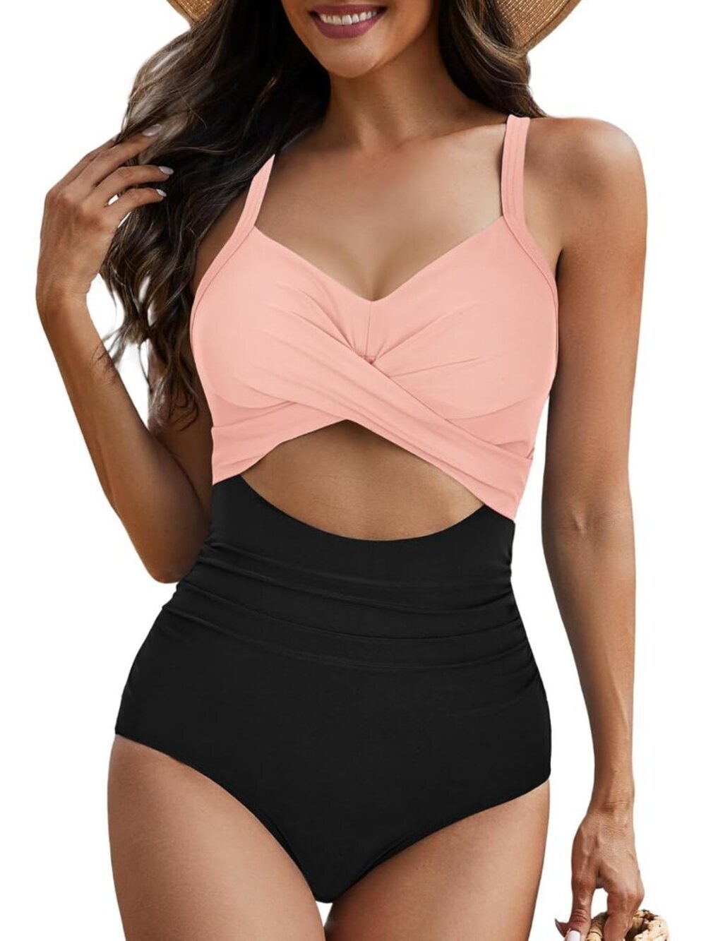 One Piece Swim Suits for Women 2025 Sexy Tummy Control Swimsuits Cutout High Wai